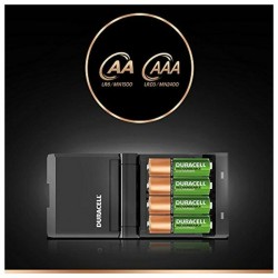 Cargador + Pilas Recargables DURACELL CEF27 2 x AA + 2 x AAA 1700 mAh 750 mAh (1 unidad)