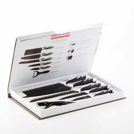 Cuchillo de Mesa Bravissima Kitchen Cuchillos Swiss Chef 6 Piezas Acero Inoxidable