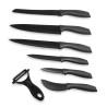 Cuchillo de Mesa Bravissima Kitchen Set de 7 cuchillos Titanium