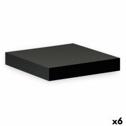 Estante Confortime Negro Madera MDF 23,5 x 23,5 x 3,8 cm (6 Unidades)