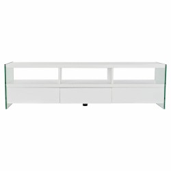 Mueble de TV DKD Home Decor Blanco Cristal MDF (160 x 45 x 40 cm)