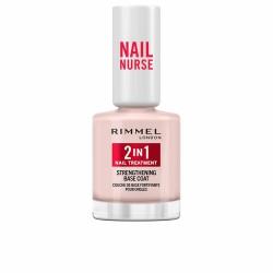 Gel Base de Uñas Rimmel London Nail Nurse In 12 ml 2 en 1 Tratamiento Fortificante