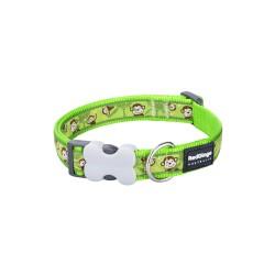 Collar para Perro Red Dingo STYLE MONKEY LIME GREEN 41-63 cm