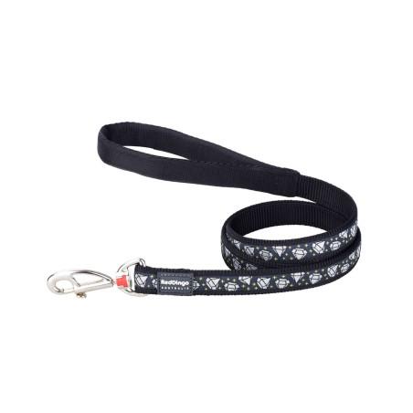 Correa para Perro Red Dingo STYLE DIAMOND Negro 2 x 120 cm