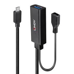 Hub USB LINDY 43344 Negro