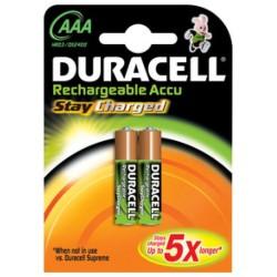 Pilas Recargables DURACELL HR03 1.2 V AAA (2 Unidades)