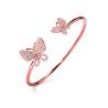 Brazalete Folli Follie Mariposas Plata de ley (Ø 55 mm)