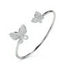 Brazalete Folli Follie Mariposas Plata de ley (Ø 55 mm)