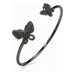 Brazalete Folli Follie Mariposas Plata de ley (Ø 55 mm)