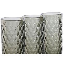 Set de Copas Home ESPRIT Gris Cristal 150 ml (6 Unidades)