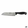 Cuchillo de Cocina Quttin Santoku Dynamic Negro Plateado 17 cm (16 Unidades)