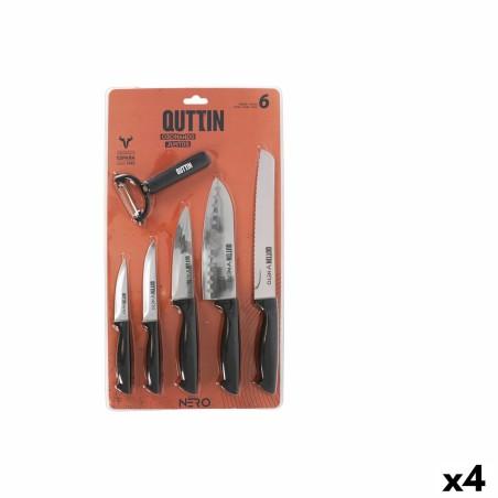 Set de Cocina Quttin Nero Negro 6 Piezas (4 Unidades)