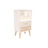 Cajonera DKD Home Decor Abeto Natural Algodón Blanco (48 x 35 x 89 cm)