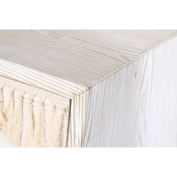 Cómoda DKD Home Decor Abeto Natural Algodón Blanco (80 x 35 x 80 cm)