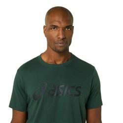 Camiseta de Manga Corta Hombre Asics Big Logo Verde oscuro