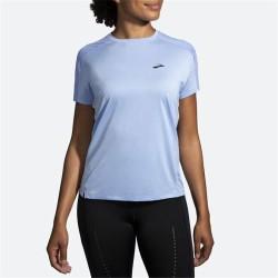 Camiseta de Manga Corta Mujer Brooks Sprint Free Aguamarina Mujer