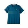 Camiseta de Manga Corta Hombre Brooks Atmosphere  2.0 Cian