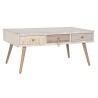 Mesa de Centro DKD Home Decor Abeto Algodón (110 x 60 x 50 cm)