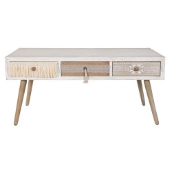 Mesa de Centro DKD Home Decor Abeto Algodón (110 x 60 x 50 cm)