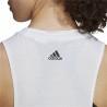 Camiseta para Mujer sin Mangas Adidas AEROREADY Racerback  Blanco