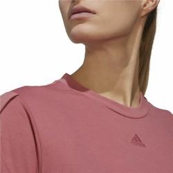 Camiseta de Manga Corta Mujer Adidas trainning Floral  Rosa oscuro