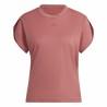 Camiseta de Manga Corta Mujer Adidas trainning Floral  Rosa oscuro