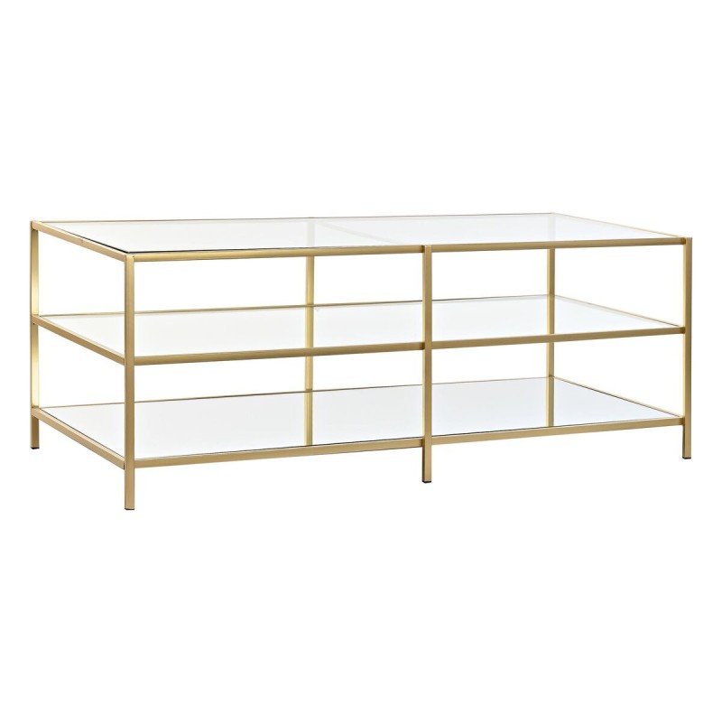 Mesa de Centro DKD Home Decor Dorado 120 x 50 x 45 cm Espejo Metal