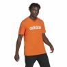 Camiseta de Manga Corta Hombre Adidas  Essentials Embroidered Linear Naranja