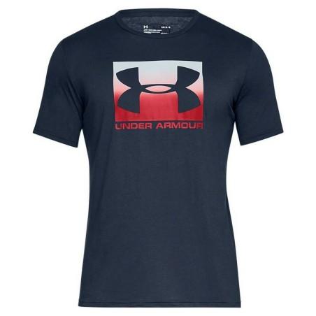 Camiseta de Manga Corta Hombre Under Armour Boxed Azul oscuro