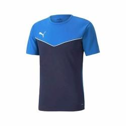 Camiseta de Manga Corta Infantil Puma  Individual Rise Blue Azul