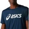 Camiseta de Manga Corta Hombre Asics Core Azul marino