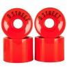 Ruedas Dstreet ‎DST-SKW-0001 59 mm Rojo