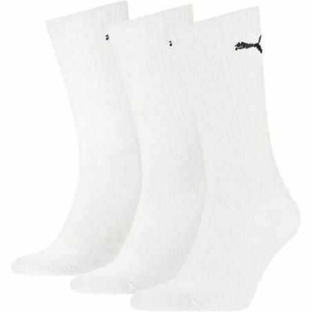 Calcetines Deportivos Puma Crew Blanco Unisex (3 pcs)