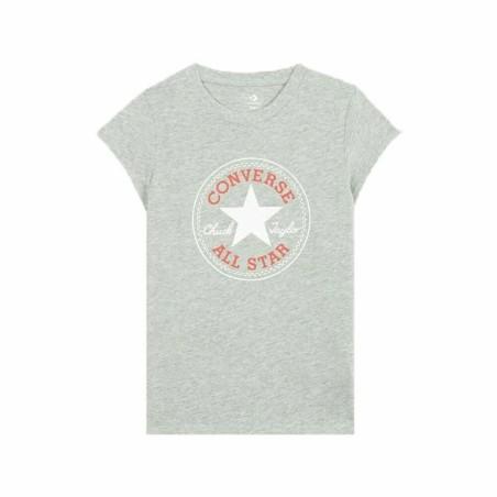 Camiseta de Manga Corta Infantil Converse Timeless Chuck Patch Gris oscuro