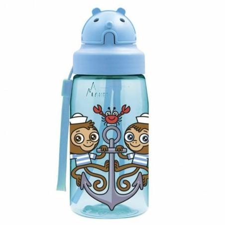 Botella de Agua Laken OBY Mikonauticos Azul Aluminio Plástico (0,45 L)