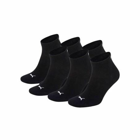 Calcetines Deportivos Puma Quarter Plain Negro 3 Unidades