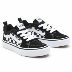 Zapatillas Casual Vans Filmore YT Checkerboard Negro