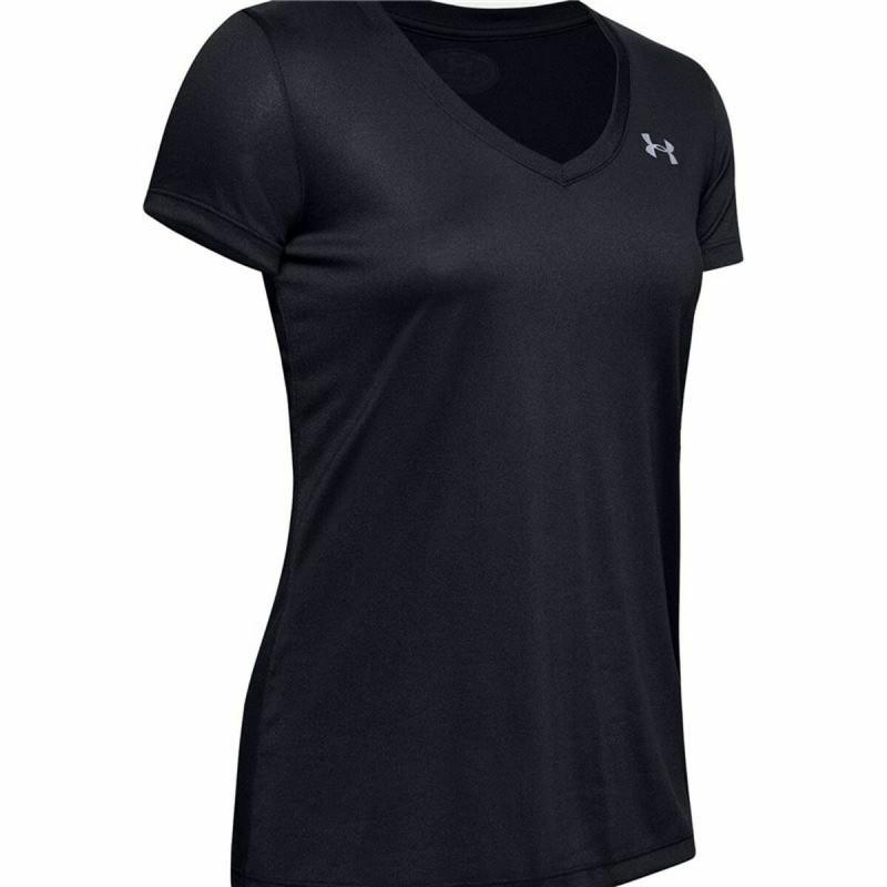 Camiseta de Manga Corta Mujer Under Armour Tech SSV Solid Negro