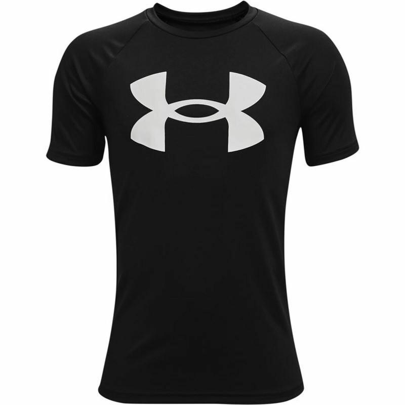 Camiseta de Manga Corta Infantil Under Armour Tech Big Logo Negro