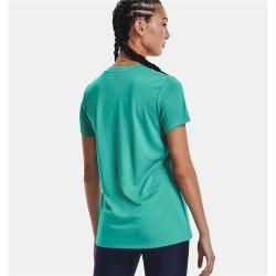 Camiseta de Manga Corta Mujer Under Armour Tech SSV Solid Aguamarina