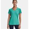 Camiseta de Manga Corta Mujer Under Armour Tech SSV Solid Aguamarina