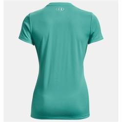 Camiseta de Manga Corta Mujer Under Armour Tech SSV Solid Aguamarina