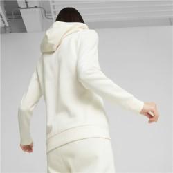 Sudadera con Capucha Mujer Puma Blanco