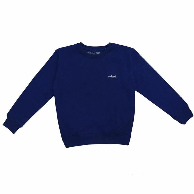 Sudadera sin Capucha Niño Softee Basic Azul oscuro