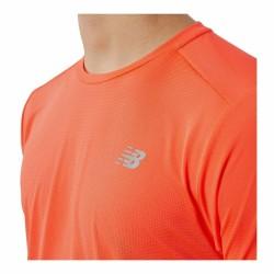 Camiseta de Manga Corta Hombre New Balance Accelerate Naranja