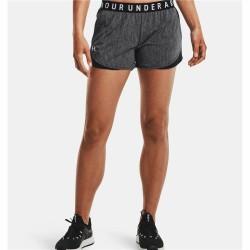 Pantalones Cortos Deportivos para Mujer Under Armour Play Up 3.0 Twist Gris oscuro Negro