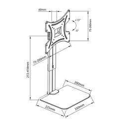 Soporte de Pared MacLean MC-451 15" 42"