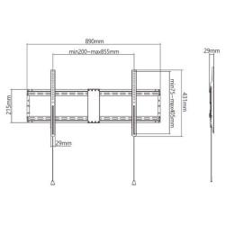 Soporte de Pared GEMBIRD WM-90F-01 43" 90"