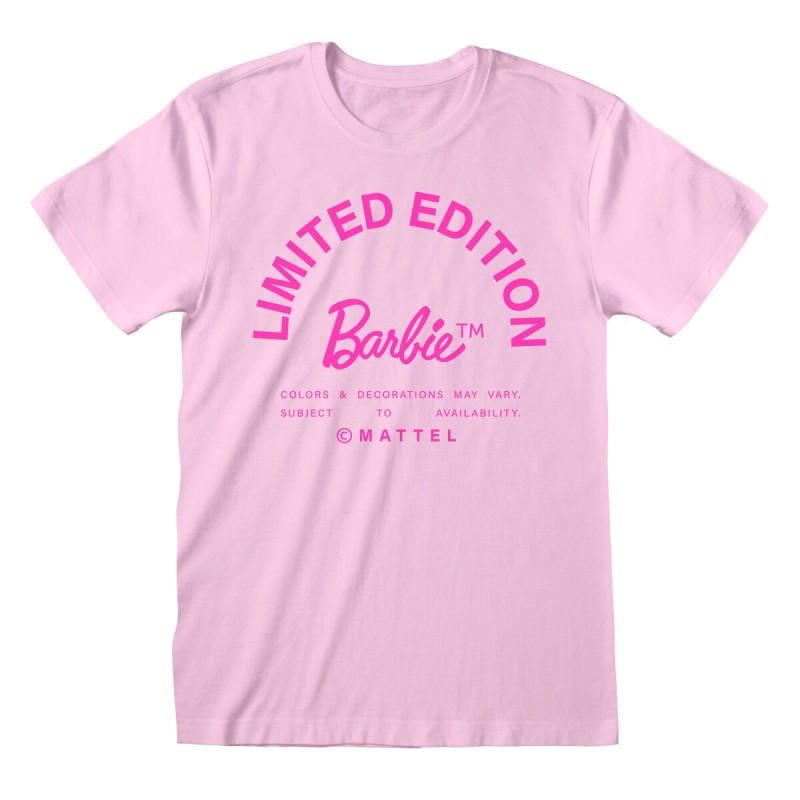 Camiseta de Manga Corta Barbie Limited Edition Rosa claro Unisex