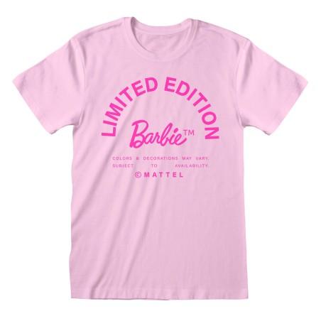 Camiseta de Manga Corta Barbie Limited Edition Rosa claro Unisex